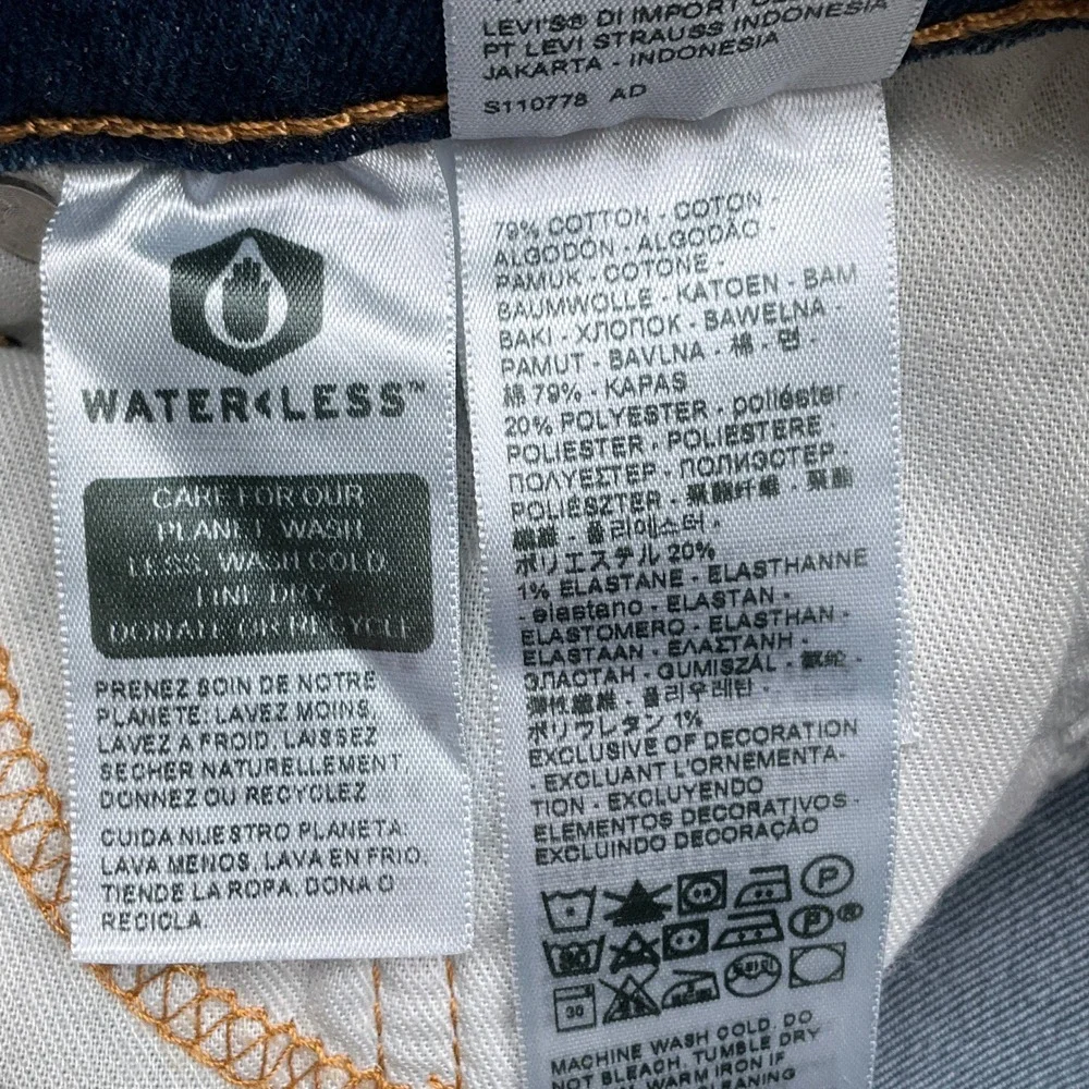 Levi's 511 Jeans Men 28W‎ 30L Blue Slim Stretch PC9-04511-4779 All Seasons Tech